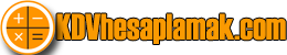 KDV Hesaplamak